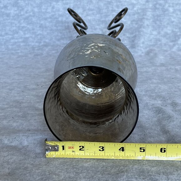 Home Essentials & Beyond 16" Wrought Iron Mercury Glass Hurricane Candle Holder - Picture 9 of 12